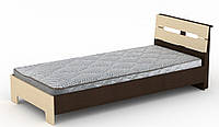 Односпальная кровать Компанит Стиль-90 венге комби PS, код: 6541268