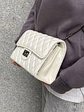 Жіноча сумка крос-боді 8250 біла, фото 9