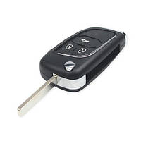 Выкидной ключ, корпус под чип, 3кн DKT0269, Opel Corsa E, HU100, NEW js