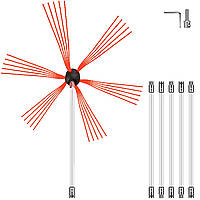 Щітка для димоходу VEVOR Нейлонова щітка для димоходу Щітка для пічних труб 6 М Професійна фурнітура з