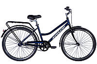 Велосипед сталь 26" SPACE VOYAGER (049) гальмівна рама-17" синій з багажником задн St з крылом St 2024