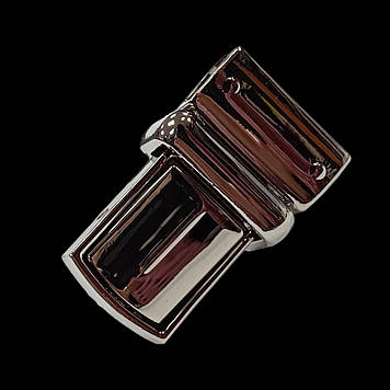 Замок сумковий 23*38 мм, нікель