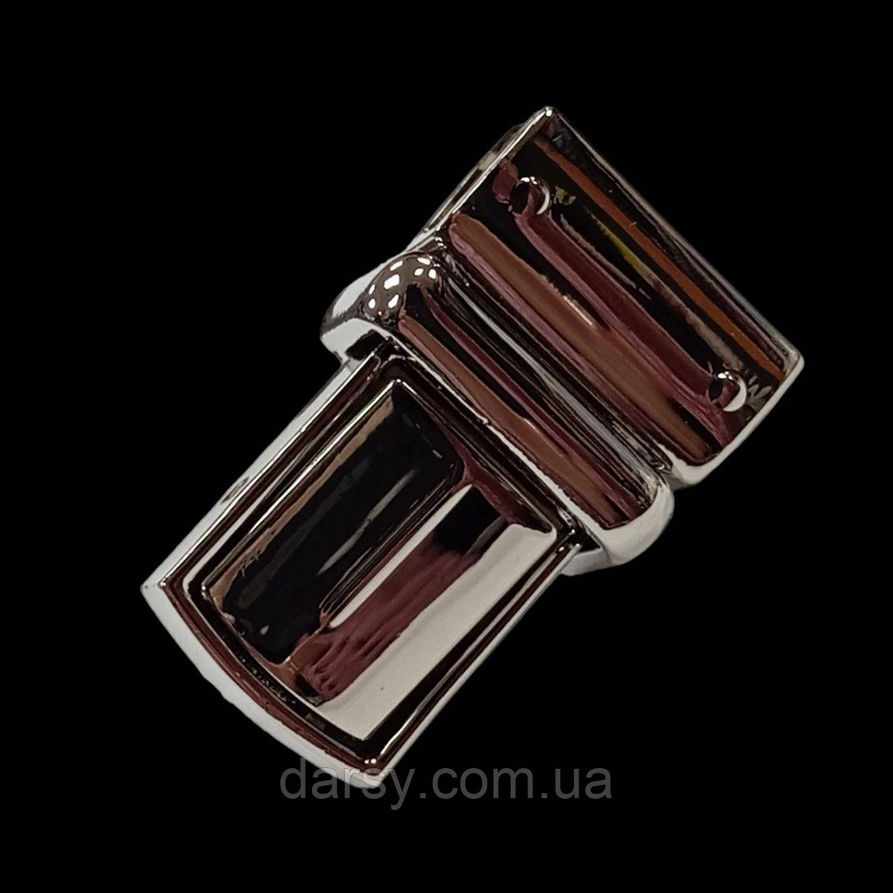 Замок сумковий 23*38 мм, нікель, фото 1