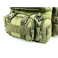Сумка - подсумок тактическая поясная Tactical военная, сумка нагрудная с ремнем на плечо 5 литров RZ-661