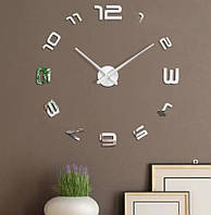 60-130 см, Часы настенные с 3д эффектом, 3D часы настенные большие, настенные часы в прихожую, объемные часы