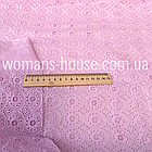 Тканина Батист вишивка прошва Бузковий, фото 2