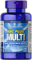 Puritan's Pride ABC Plus Multivitamin and Multi-Mineral Formula 100 таблеток Lodgi