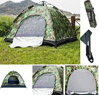 Палатка механическая 6-местная с антимоскитной сеткой Туристическая палатка js
