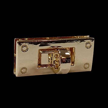 Замок сумковий 34*15 мм, золото