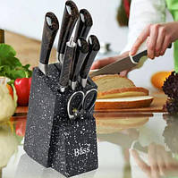 Набор ножей из нержавеющей стали с подставкой Kitchen knife B12432 (8 предметов) js