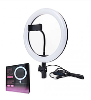 Кольцевая светодиодная Led лампа для блогера селфи фотографа визажиста D 26 см Ring js