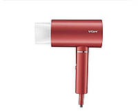 Профессиональный фен для сушки и укладки волос VGR V-431 RED (1800W) js