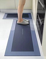 Вологопоглинальний вологостійкий килимок для ванної Антиковзні килимки для кухні прямокутний 40х120 см