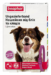 Термін до 06.24. Нашийник від бліх та кліщів Beaphar (Біфар для собак, фіолетового кольору) 65см.
