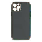 DR Чехол Leather Gold with Frame without Logo для iPhone 12 Pro Цвет 8, Gray  Lilac, фото 9