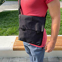 Сумка планшетка мужская | Мужская сумка-слинг тактическая плечевая | Мужская сумка HG-171 черная тканевая