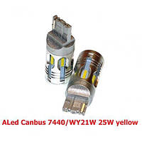 Лампа повторителя поворотов LED ALed Canbus 7440 (WY21W) 25W Yellow (2шт.)