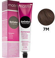 Стойкая крем-краска для волос Matrix SoColor Pre-Bonded Permanent 7M Блонд мокка 90 мл