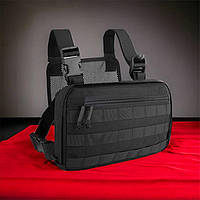 Нагрудная мужская сумка тактическая тканевая / Нагрудна сумка кобура, Мужская тактическая DO-941 сумка