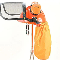 Маска с наушниками рабочая Каски защитные с наушниками HECHT 900100 Маска газонокосильщика