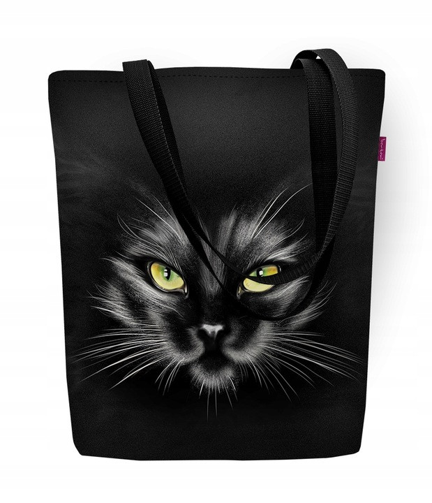 Сумка-шопер Bertoni Cordura Cat Nero чорна