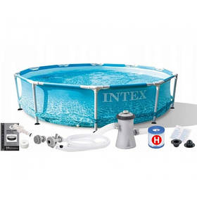 Каркасний басейн Intex 28208 (305×76 см, 4485 л, з фільтр-насосом 1250 л/год)