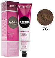 Стойкая крем-краска для волос Matrix SoColor Pre-Bonded Permanent 7G Блонд золотистый 90 мл