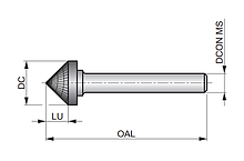 Борфрези (тип К) конічні 90°