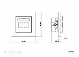 Розетка комп'ютерна Karlik MINI 12MGK-2 RJ45 UTP cat 5E 8P8C чорна матова внутрішня LAN, фото 3