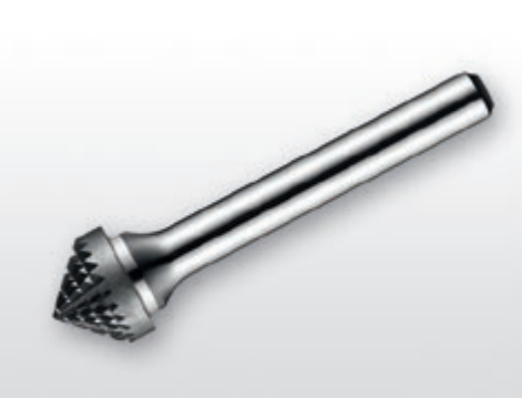 Борфреза твердосплавний тип K (конічна 90*), 12.0 мм, хвостовик 6-мм перехресна насічка, фото 1