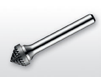 Борфреза твердосплавний тип K (конічна 90*), 3.0 мм, хвостовик 3 мм перехресна насічка