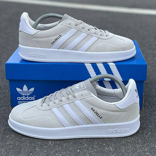 Кроссовки адидас газель белые стильные спортивные кеды замшевые adidas ...