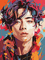 Картина по номерам Идейка Игра цветов, 30x40 см к-поп k-pop KHO8395