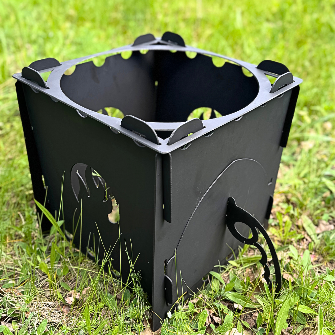 Разборная печь под казан 8л "Мавка", толщина 2мм, окрашенная, купить в ...