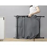 Шезлонг лежак темно-сірий +кишення