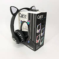 Бездротові навушники з котячими вушками та RGB підсвічуванням Cat VZV 23M. GY-636 Колір: чорний