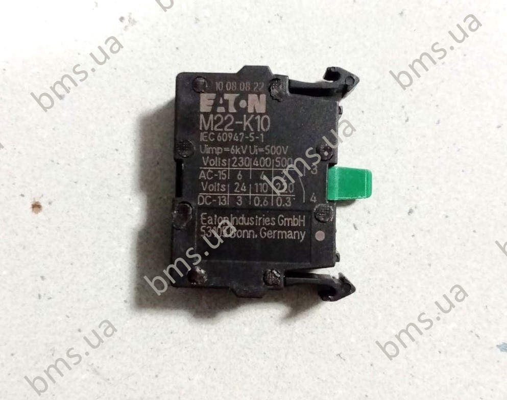 Контактний елемент кнопки замикач М22-К10