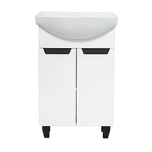 Тумба Poli Д2 біла Умивальник Церсанія 55 см комплект