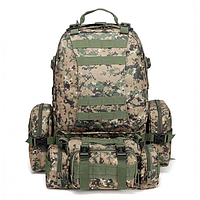 Рюкзак тактичний військовий з підсумками 55 л Tactical Backpack B08 Піксель mn