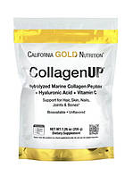 Коллаген морской California Gold Nutrition, CollagenUP пептиды с гиалуроновой кислотой и витамином C 206 г