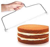 Струна кондитерская для нарезки бисквита и торта металлическая L 33 cm М 082