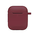 DR Чехол Silicone Case with hook для Airpods 1/2 Цвет 42.Maroon, фото 8