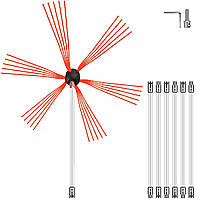 Щітка для димоходу VEVOR Нейлонова щітка для димоходу Щітка для пічних труб 7 М Професійна фурнітура з