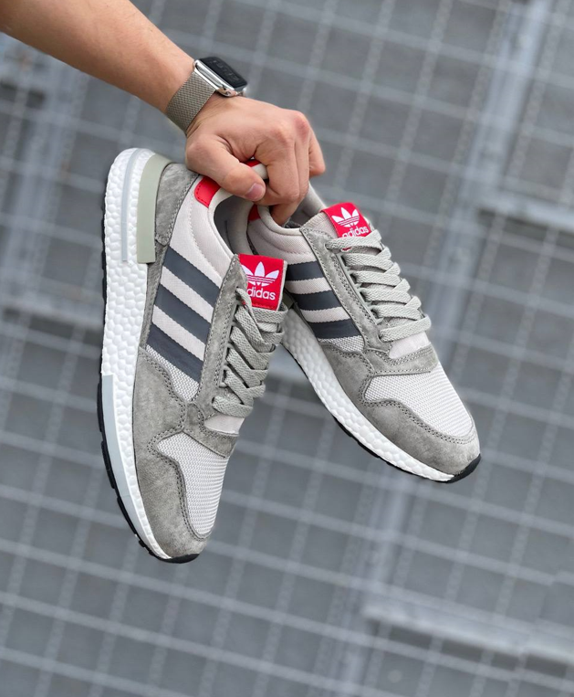 Чоловічі кросівки Adidas ZX 500 RM Grey Взуття Адідас ЗХ сірі легкі весна осінь літо