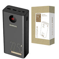 Power Bank Зовнішній акумулятор 40000мАг QC3.0 ЖК 18Вт Romoss Zeus Premium mn