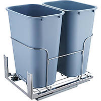 VEVOR Висувний кошик для сміття, 35 л x 2 подвійних відра, Смітник для кухонного сміття, що вбудовується, з