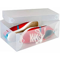Коробка прозрачная с крышкой для обуви 4 шт. mn