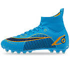 Бутси футбольні з носком Zelart 2588 розмір 39 Blue-Deep Blue-Gold, фото 2