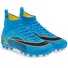 Бутси футбольні з носком Zelart 2588 розмір 39 Blue-Deep Blue-Gold, фото 3