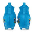 Бутси футбольні з носком Zelart 2588 розмір 39 Blue-Deep Blue-Gold, фото 6